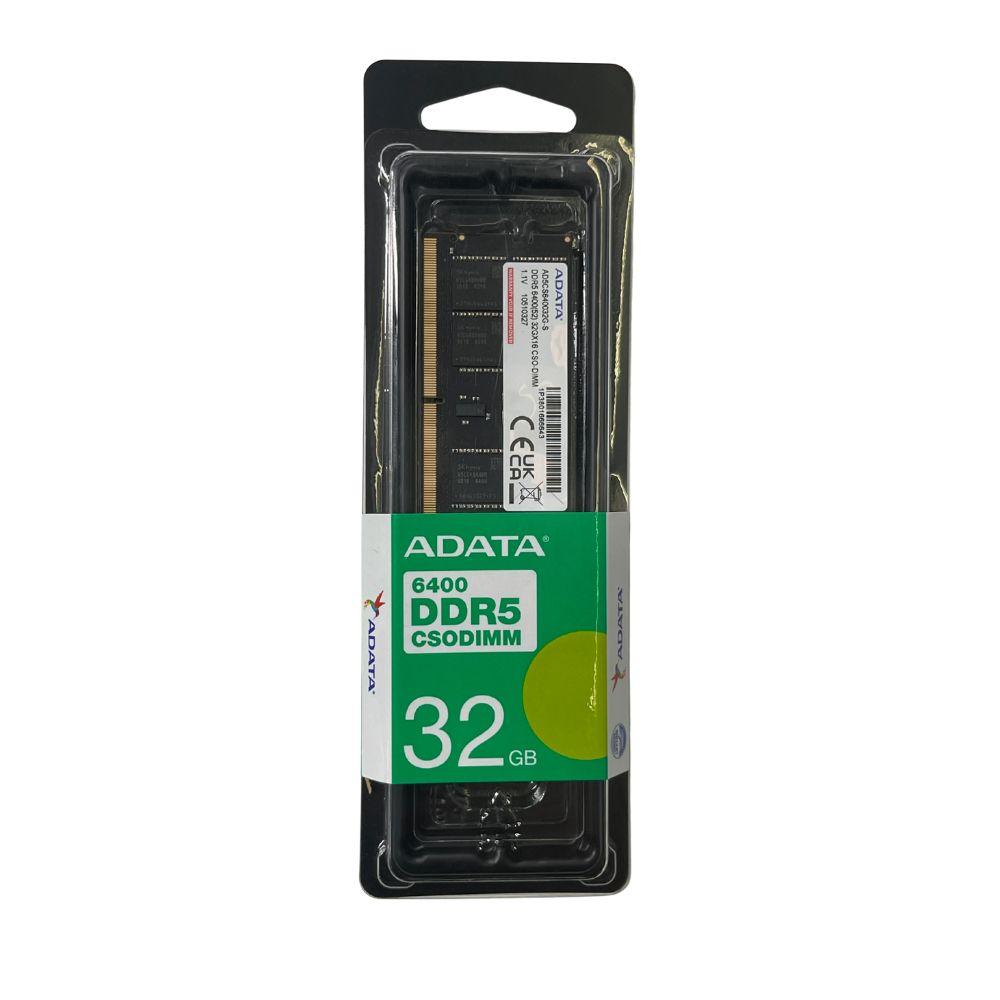 ADATA 32GB DDR5-6400 SO-DIMM Memory Module | Single Tray | AD5CS640032G-S Laptop RAM