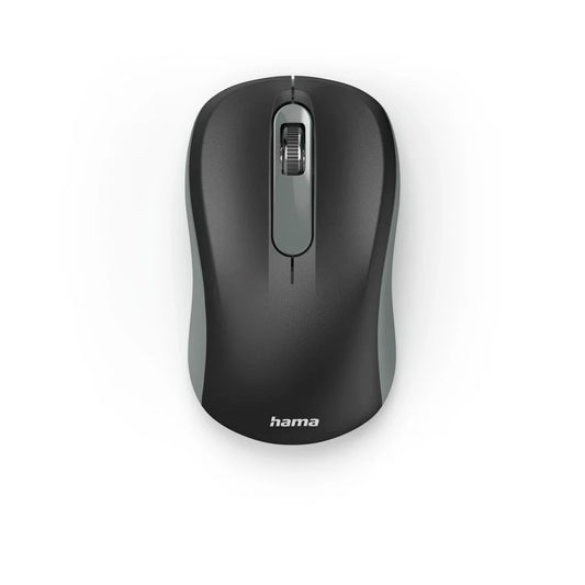 Hama AMW-200 Optical Wireless Mouse | 1600 DPI | Ambidextrous Design | Nano USB Receiver | 2.4 GHz RF | Anthracite/Black