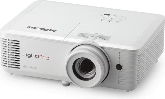 InFocus LightPro Orbital True 4K UHD DLP Projector with High Brightness | Dual HDMI | XPR Technology & 1 | 000 | 000:1 Dynamic Contrast