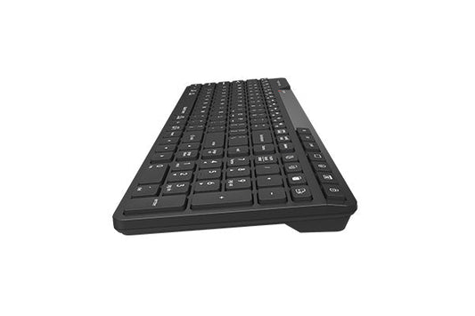 A4Tech FBK27C Bluetooth & 2.4 GHz Wireless Keyboard | QuietKey | Rechargeable | Multi-Device | USB-C Fast Charging