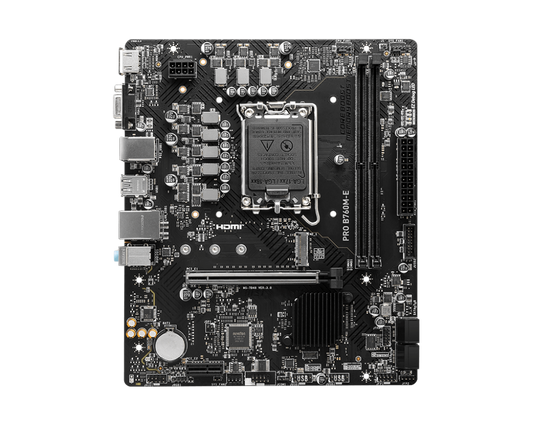 MSI PRO B760M-E DDR5 Micro-ATX LGA 1700 Motherboard