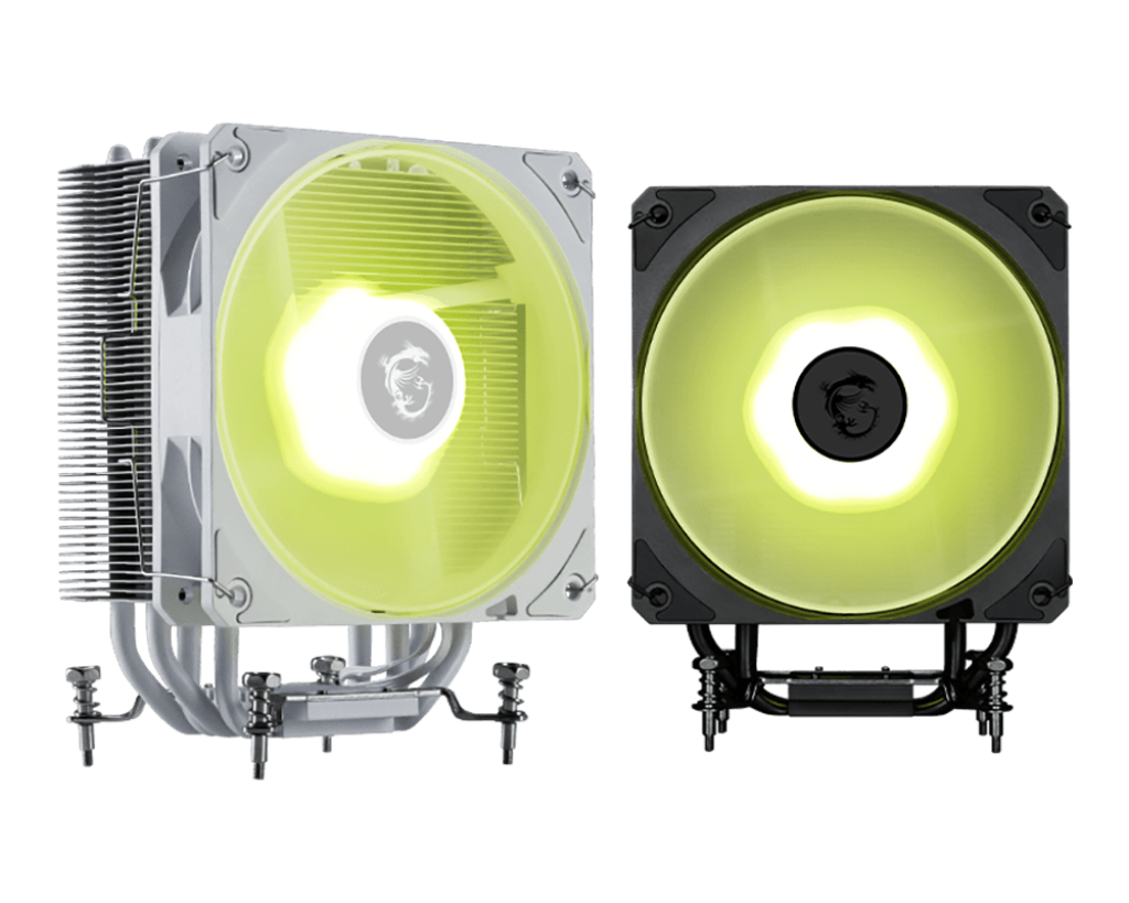 MSI MAG COREFROZR AA13 Air CPU Cooler | 120mm ARGB Fan | 4× 6mm Direct-Touch Heat Pipes | Rifle Bearing | Compact Tower | Supports Intel LGA1700/1851 & AMD AM5/AM4