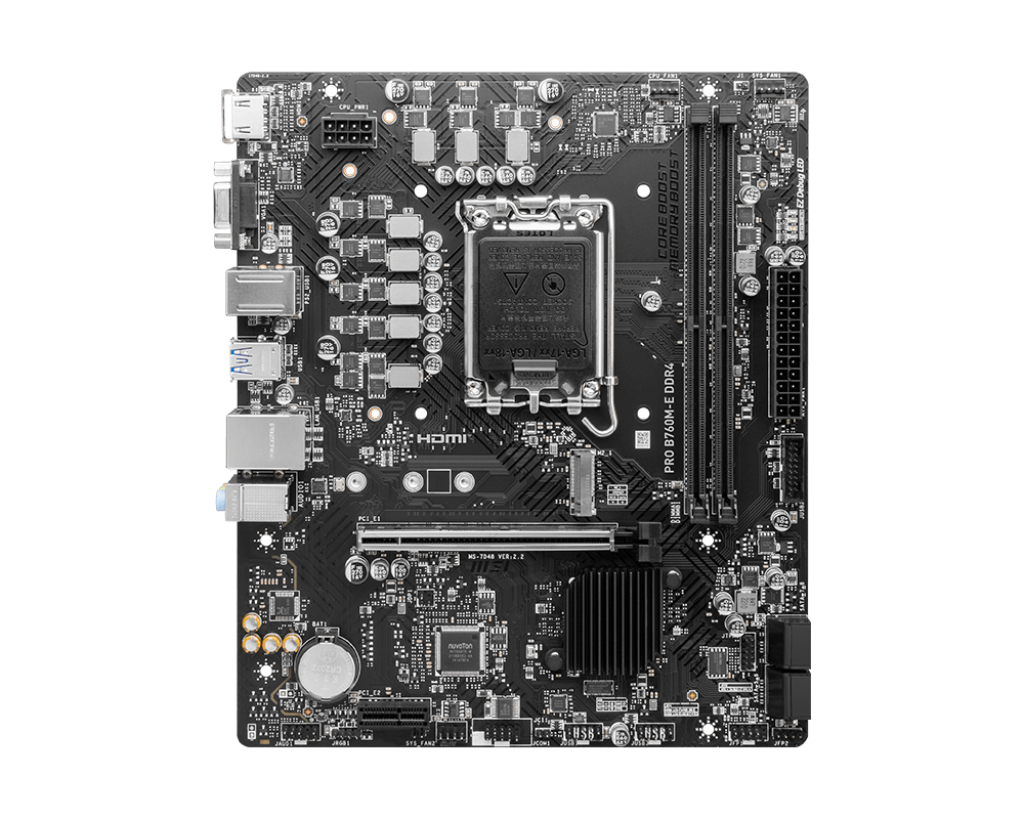 MSI PRO B760M-E DDR4 LGA 1700 Micro-ATX Motherboard