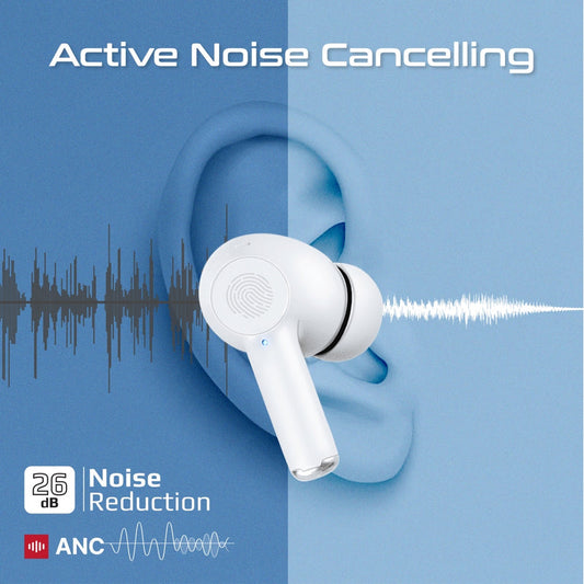 Promate ProPods Active Noise Cancelation Earphones with intellitouch