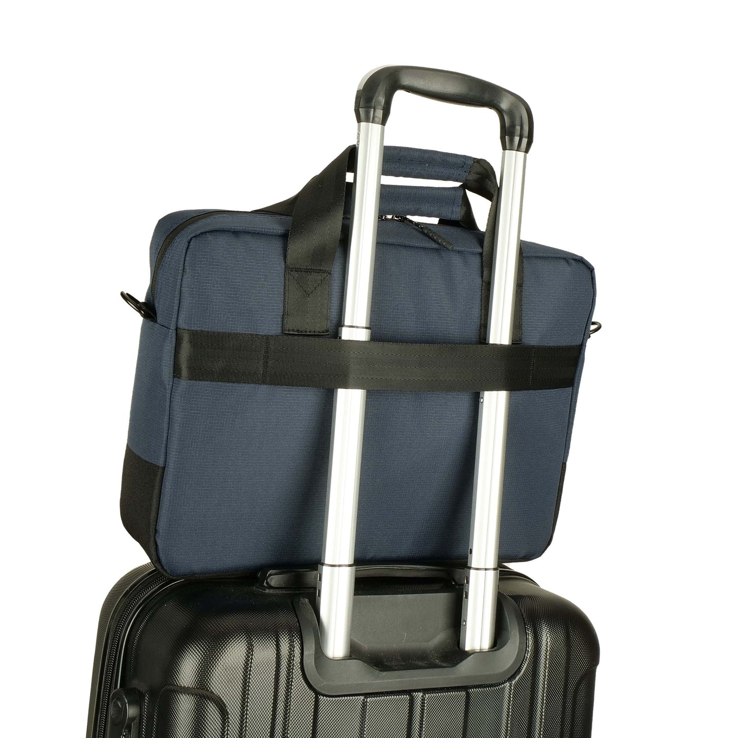 ECLIPS 14.1" Laptop Shoulder Bag | Blue with Black Accents | Slim & Lightweight | Business Travel Design