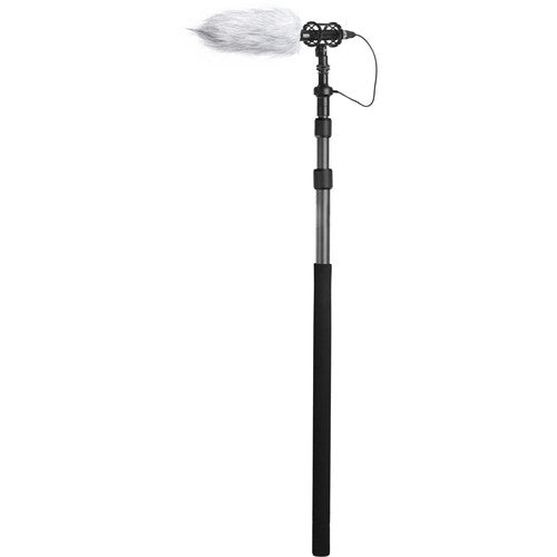 BOYA BY‑PB25 8.2′ Carbon Fiber Boompole | 3‑Section | Internal XLR Cable | 3 kg Load | Includes ¼″‑20 & XLR Adapters | Lightweight