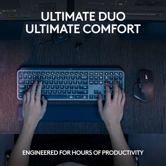 Logitech MX Keys S Wireless Keyboard & Mouse Combo Kit (Black)