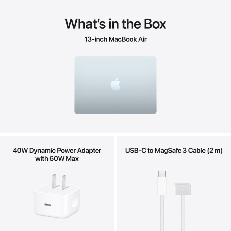 Apple 13" MacBook Air M5 10-Core CPU | 16GB RAM | 512GB SSD | 8-Core GPU | Arabic (Sky Blue)