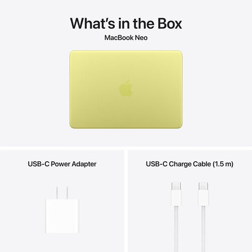 Apple 13" MacBook Neo A18 Pro 6-Core CPU -8GB RAM | 256GB SSD | 5-Core GPU | Arabic(Citrus)