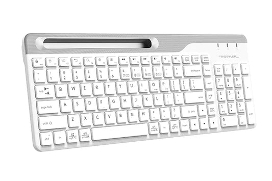 A4tech Fstyler FBK25 Bluetooth Wireless Slim Keyboard | Dual Mode (BT + 2.4GHz) / ( En / Ar )