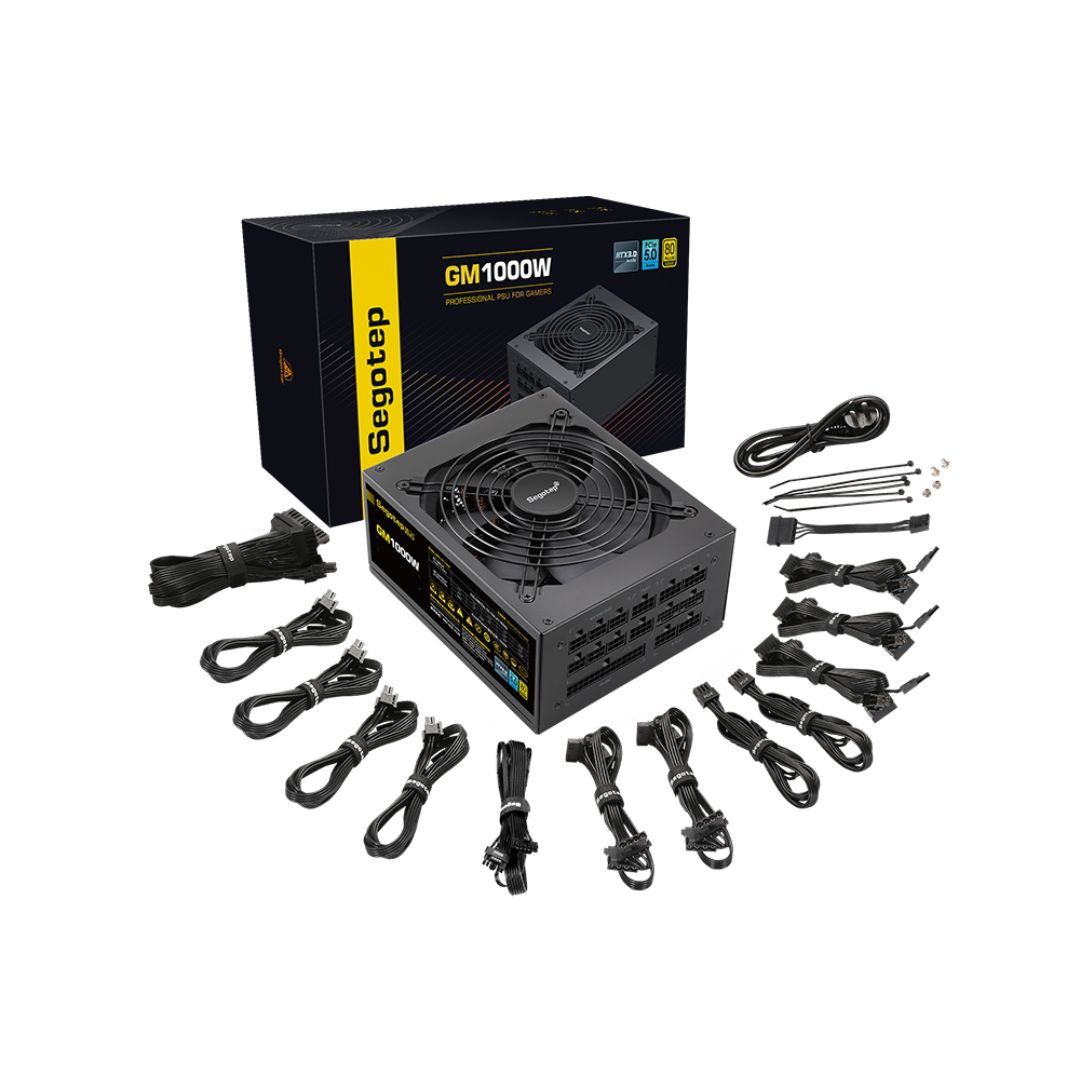 Segotep GM1000W 1000W Gold 80+ Full Modular 80+ | PCIe 5.1 & ATX 3.1 | Black