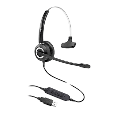VT 6200 UNC Mono QD Headset with Noise-Canceling Mic | HD Voice | Compatible with Desk Phones | Lightweight | Office Use