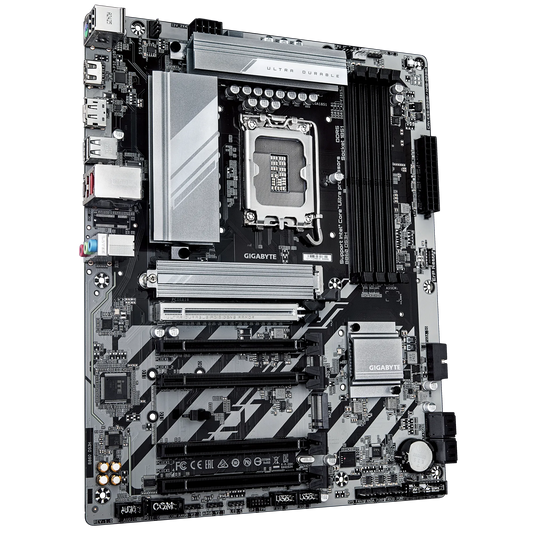 GIGABYTE B860 DS3H Motherboard | LGA1700 | DDR5 | PCIe 5.0 | 8+1+2 Hybrid VRM | 2× M.2 | 2.5GbE LAN | RGB Fusion | Smart Fan 6 | ATX