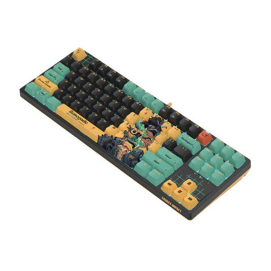 Bloody x Savage Impact AT87 Alpha Optical Switch Performance Keyboard | Adjustable Actuation Point | Gaming PBT Keycaps | Stealth Quiet Typing | TKL