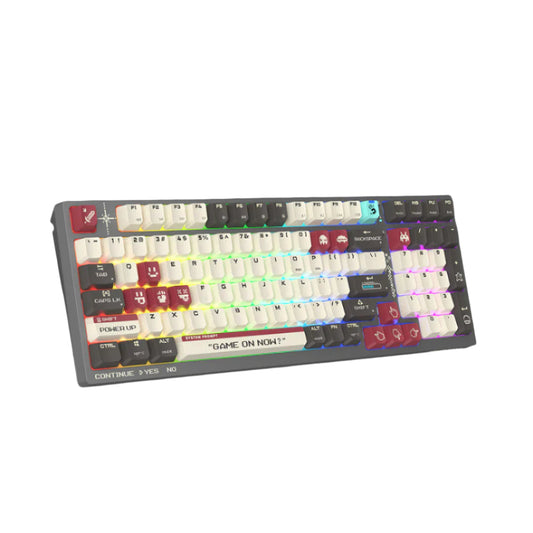 Bloody WS98 Dual-Core 2.4G Wireless | Bluetooth v5.1 | USB wired connection Mechanical Keyboard Pixels Red