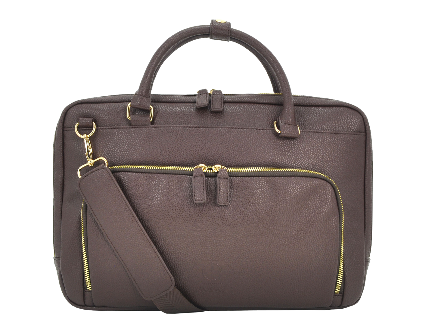 UNION 15.6" PU Leather Laptop Bag | Sleek Business Carry Case with Multi-Pockets