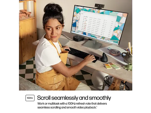 HP Series 5 24″ (23.8″) FHD Height-Adjust IPS Monitor | 100 Hz | 99 % sRGB | 300 cd/m² | Eyesafe Certified