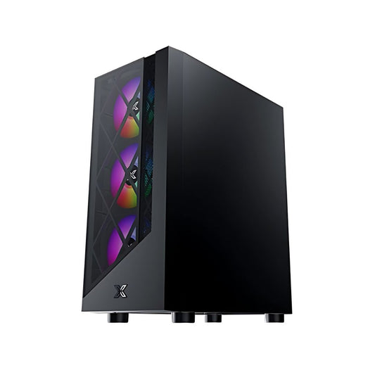 Xigmatek Duke | 4 Fan RGB Mid Tower Case | Black