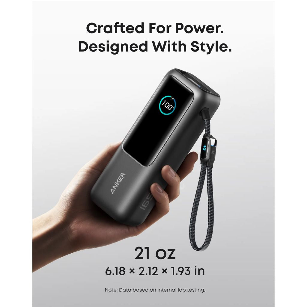 Anker Laptop Power Bank 25 | 000mAh | 165W | Black