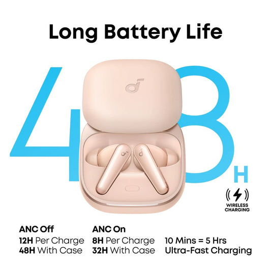 Anker soundcore Liberty 5 Noise-Cancelling Earbuds | Pink