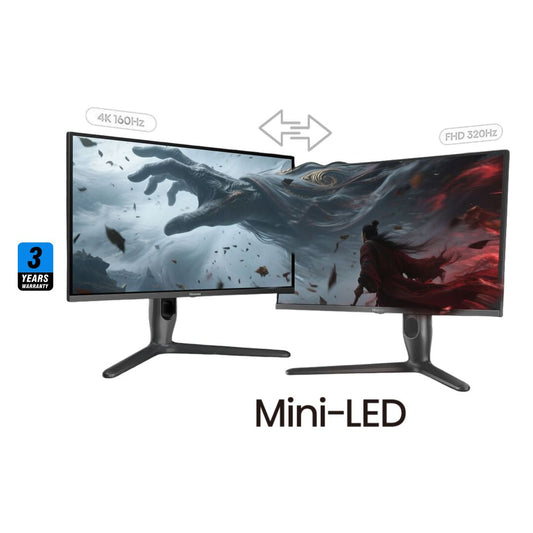 Hisense 27G7Q-Pro 27 Dual Refresh rate 4K (3840x2160) (160Hz 4K | 320Hz FHD) 1Ms IPS Mini-Led Flat