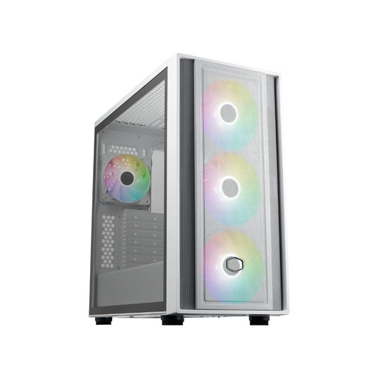 Cooler Master MasterBox 600 Mid Tower 4 Fan | White