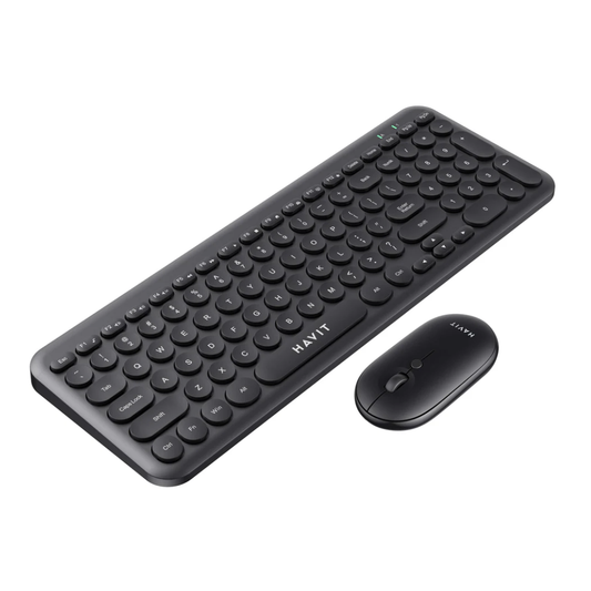 Havit KB254GCM Wireless Keyboard & Mouse Combo | Black (English Layout)