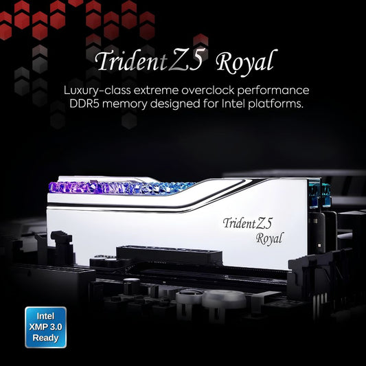DDR5 PC G SKILL Trident Z5 Royal 64GB (2x32GB) 6400MHz CL32 | Silver