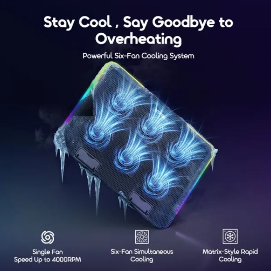 Oraimo ChillDock Dual USB Ports Laptop Cooler