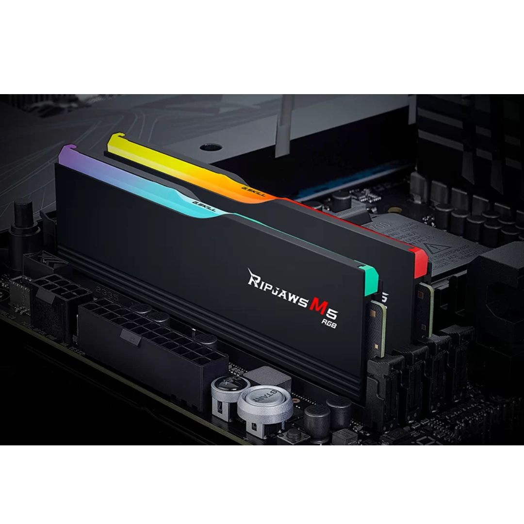 G.SKILL Ripjaws M5 RGB DDR5 64GB (2x32GB) 6000MHz CL36 | XMP & EXPO | Black