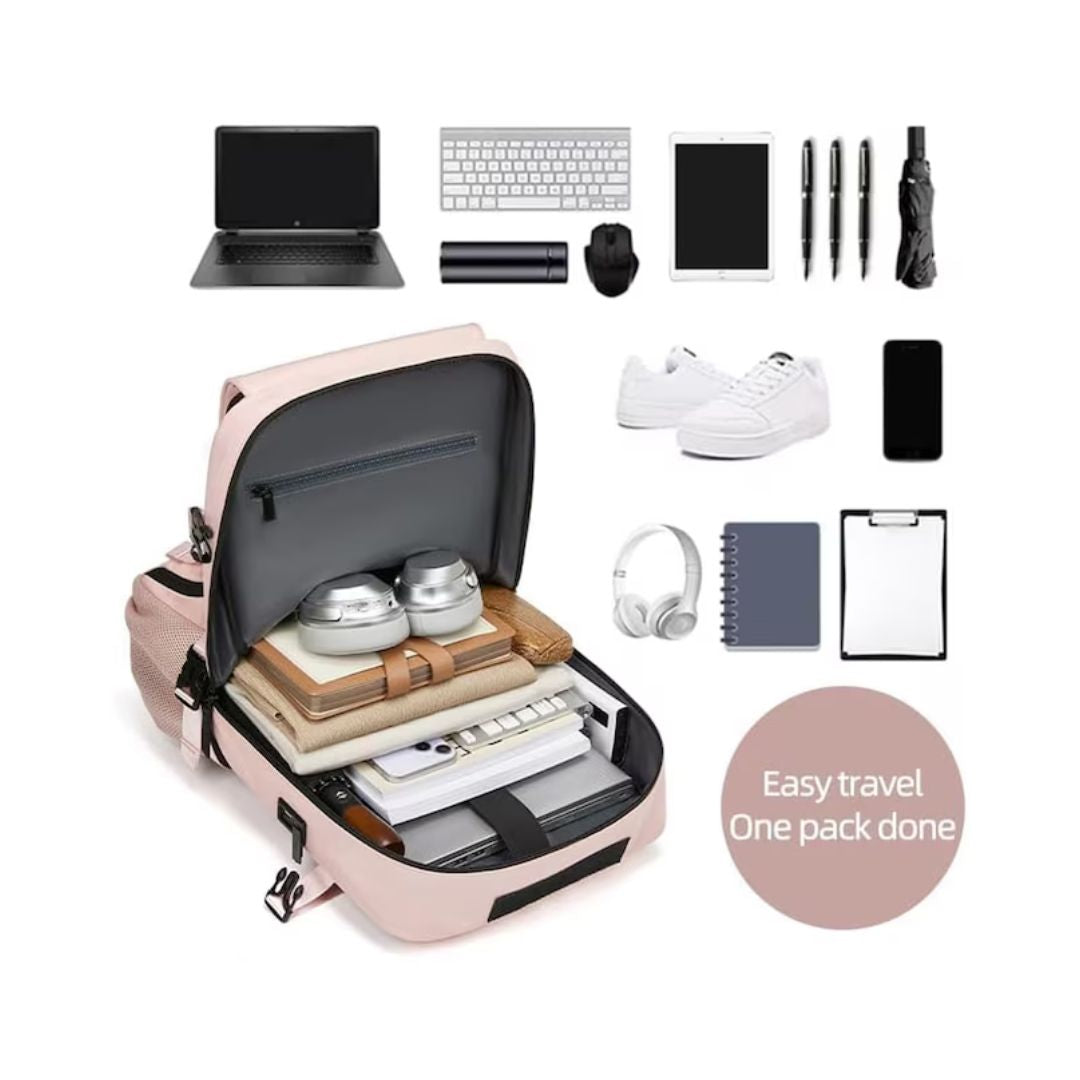 Raptor Travel Hiking Compartments Backpack | Pink