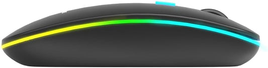 Xtrike Me GW-113 Wireless Dual Modes Mouse | Ergonomic Design | Adjustable DPI | Silent Clicks | Rechargeable Battery | Windows/Mac/Android Compatible | Lightweight | Black