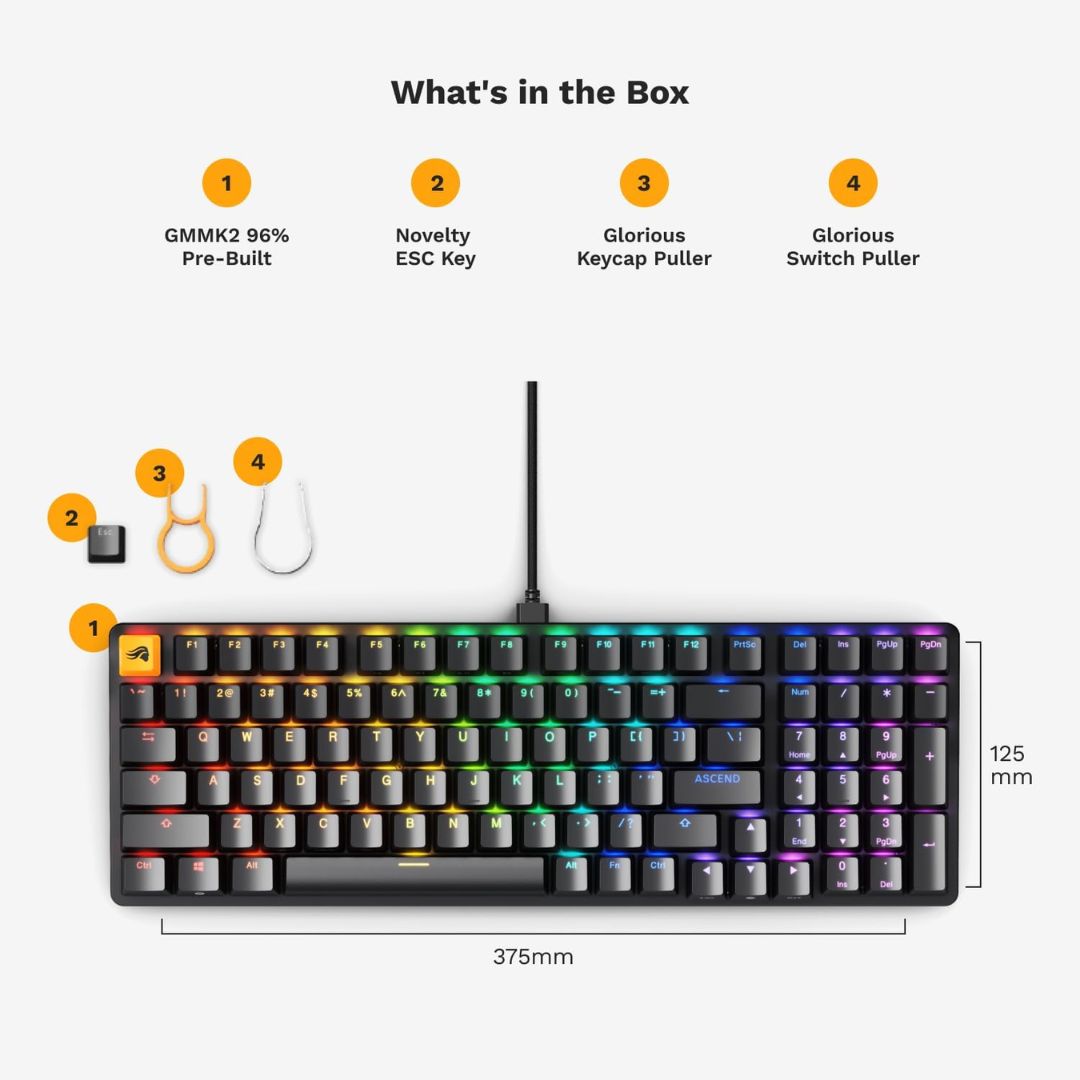 Glorious GMMK 2 Full Size Keyboard | Black