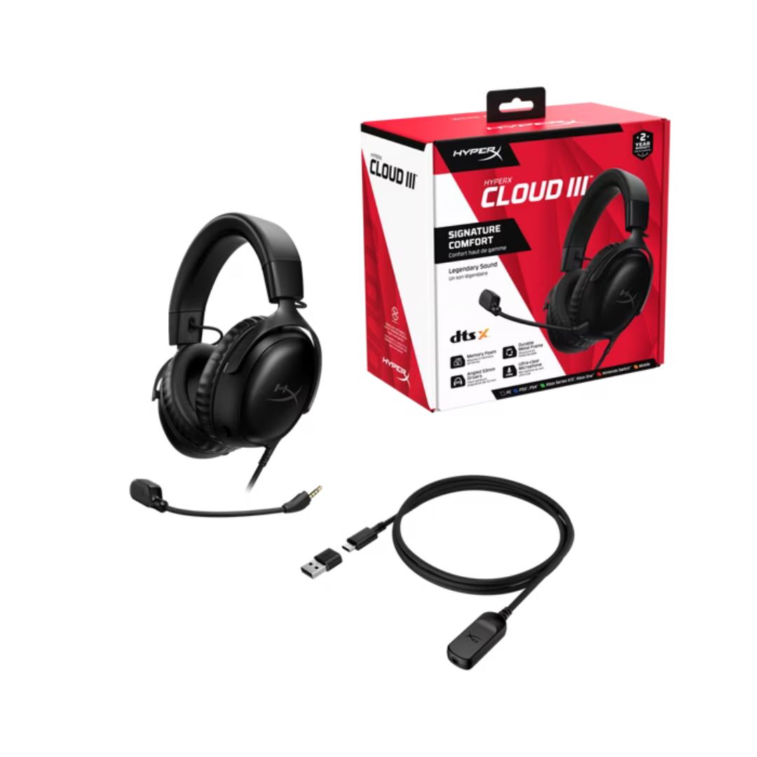HyperX Cloud III Wired Gaming Headset | Black