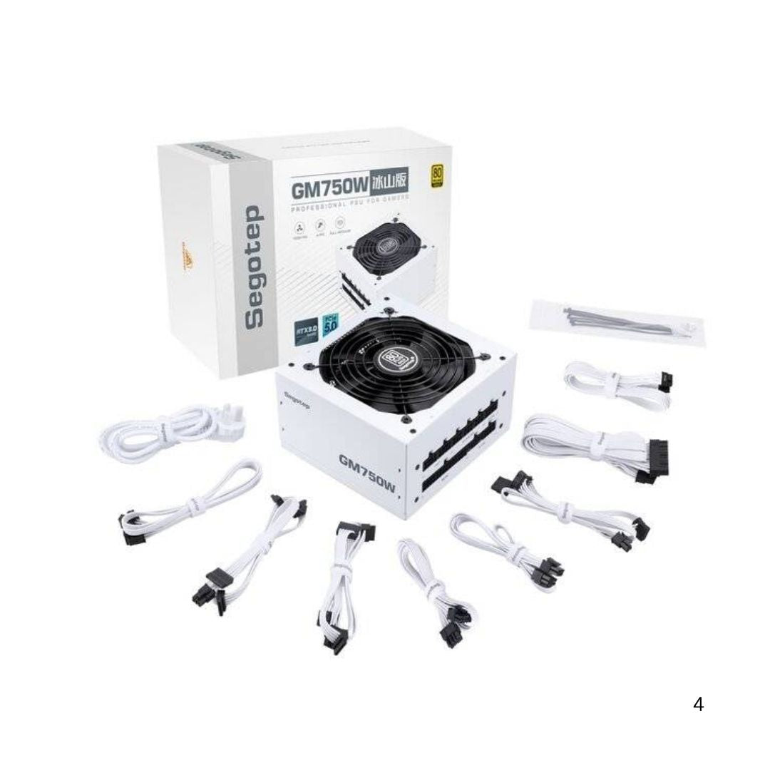Segotep GM750W 750W Gold 80+ Full Modular | PCIe 5.0 & ATX 3.0 | White