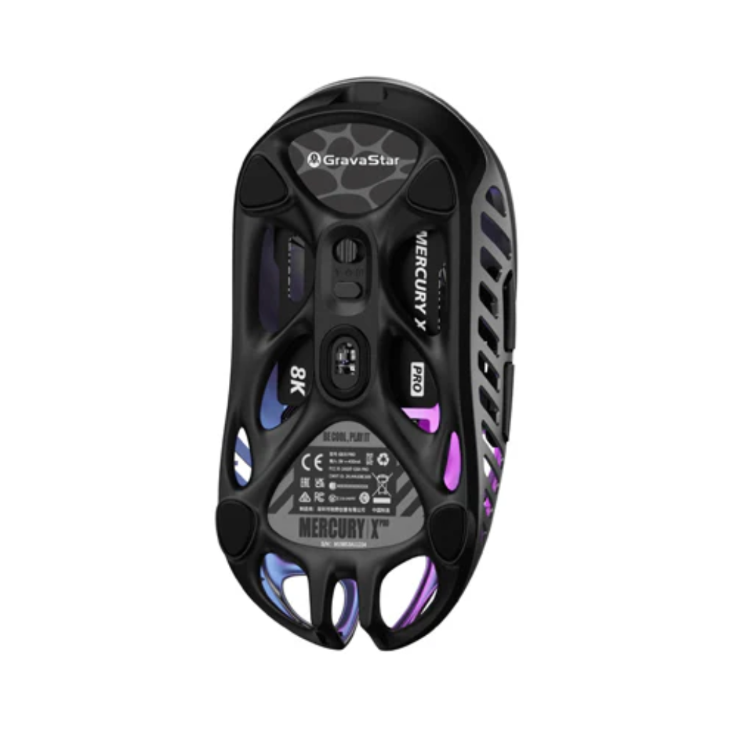 GravaStar Mercury X Pro Wireless Gaming Mouse | Interstellar Silver