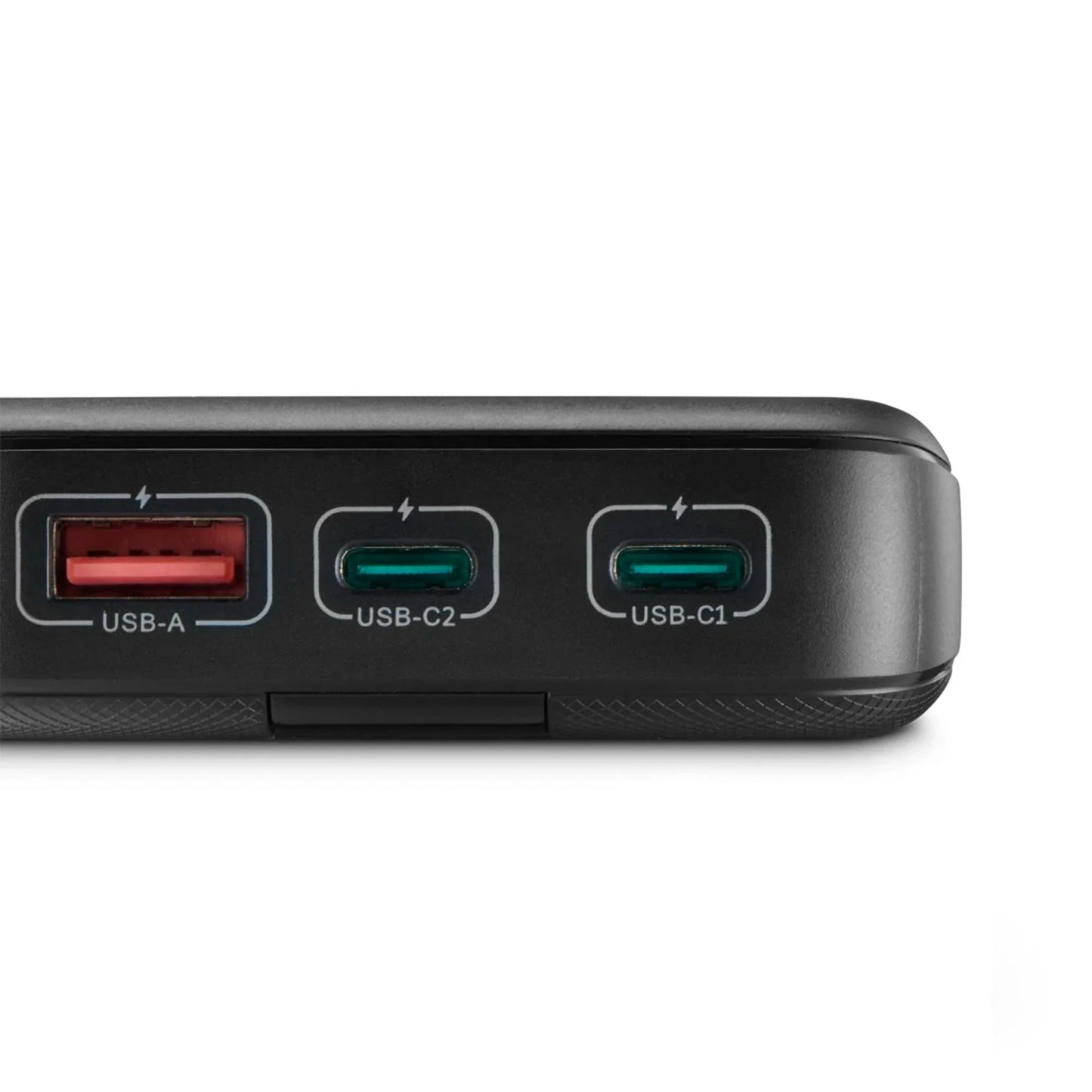 Hama PD-20 20000 mAh Power Pack | Fast Charging Portable Power Bank with 2× USB-C & USB-A Outputs | PD & Quick Charge Support | LED Display | Anthracite