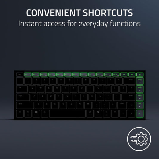 Razer Joro Ultra-Thin Wireless Gaming Keyboard | 75% Layout | Low-Profile Scissor Switches | RGB | Bluetooth + USB-C