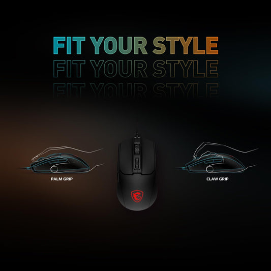 MSI Forge GK100 Combo | Gaming RGB Keyboard & Mouse Set | 19-Key Anti-Ghosting | 6400 DPI Optical Sensor