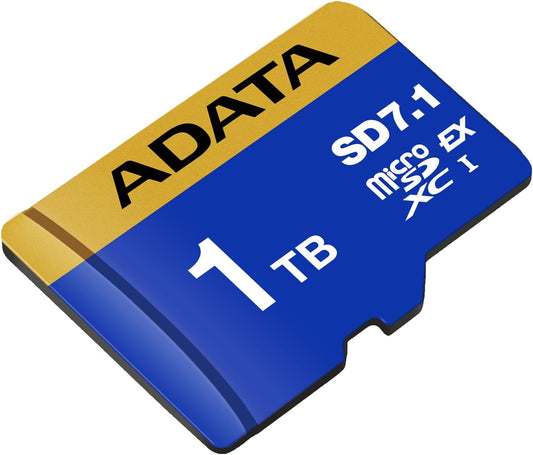 ADATA Premier Extreme microSDXC 1TB (SD 7.1 Express) | Up to 800MB/s Read | 700MB/s Write | V30 U3 C10 | PCIe Gen3 x1 | Nintendo Switch 2 Ready | High-Speed 4K Video & Gaming Memory Card