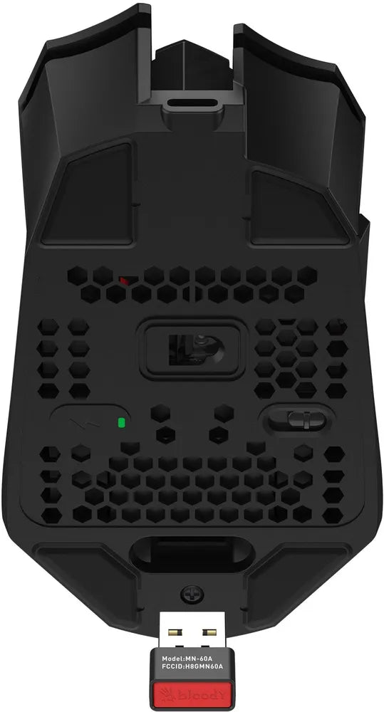 Bloody R36 Ultra 2.4GHz Wireless Gaming Mouse | 12000 CPI | 1000Hz Report Rate | 300IPS | 75 Hours Playtime | Type-C cable