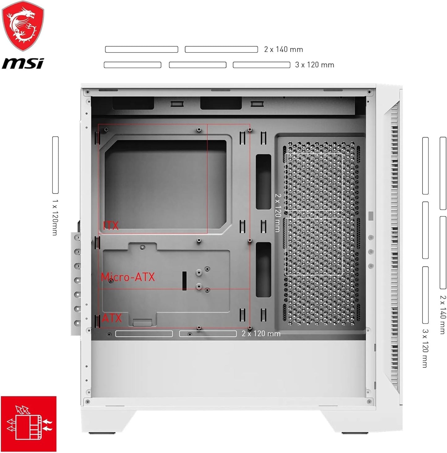 MSI | MAG FORGE 320R AIRFLOW | PC case | Medium Tower