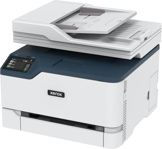 Xerox C235 Color Multifunction Printer | 4-in-1 Laser Printer (Print/Copy/Scan/Fax) | Up to 24 ppm | Wireless/Ethernet/USB | Automatic Duplex | ADF | Mobile Printing