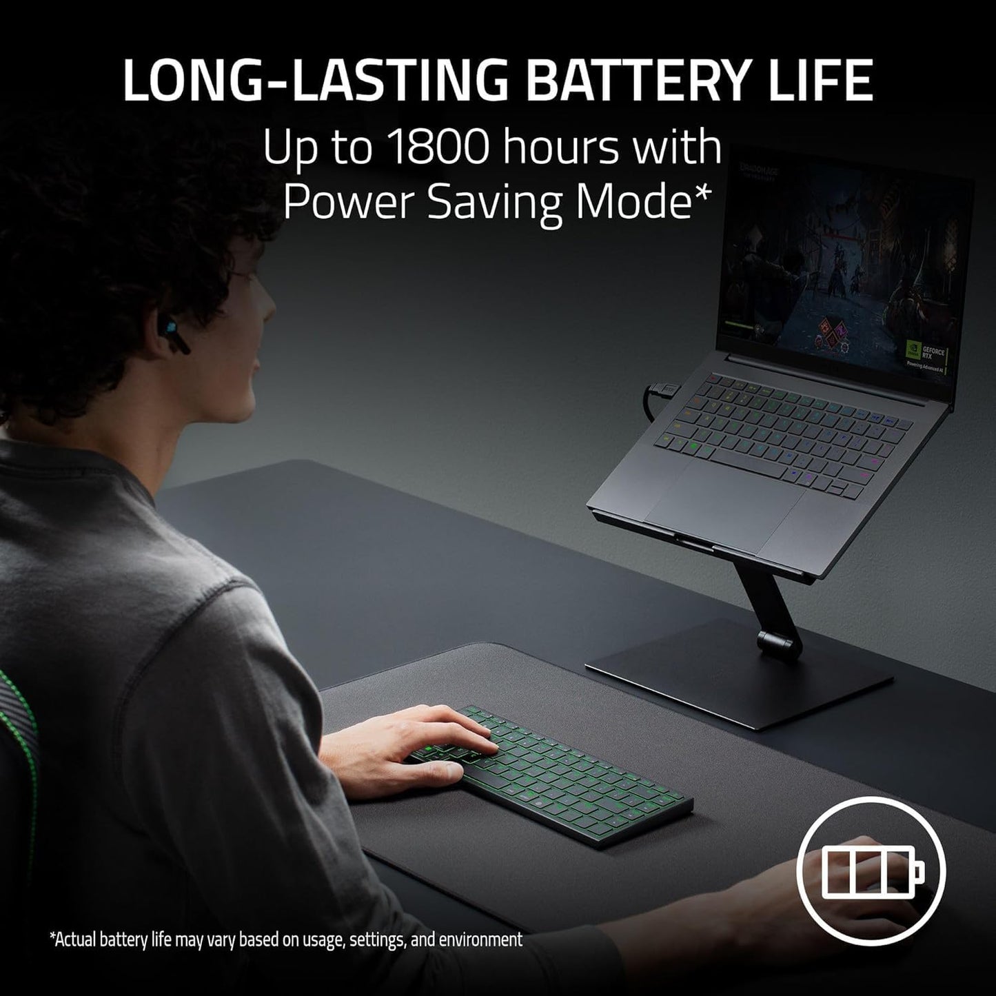 Razer Joro Ultra-Thin Wireless Gaming Keyboard | 75% Layout | Low-Profile Scissor Switches | RGB | Bluetooth + USB-C
