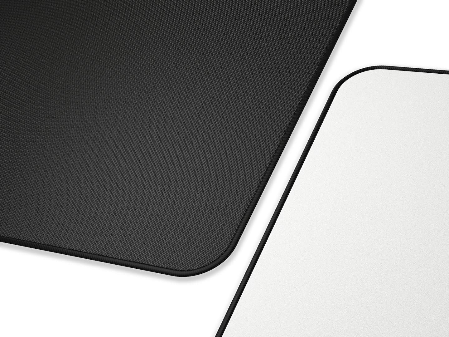 Glorious Large Gaming Mouse Pad 16"x18" | Cloth Mouse Mat with Non-Slip Rubber Base | Stitched Edges | Durable XL Desk Mousepad for Gaming and Office | White