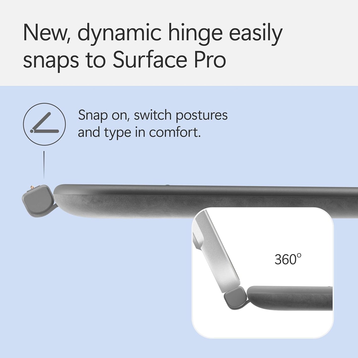 Microsoft Surface Pro Keyboard for Surface Pro 12" Device | Keyboard Only | Alcantara Material | Slate