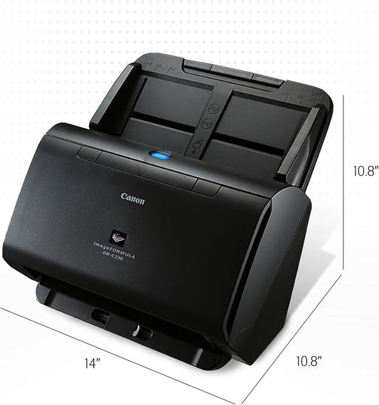 Canon imageFORMULA DR-C230 High-Speed Duplex Desktop Document Scanner | 30 ppm / 60 ipm | 600 dpi | 60-Sheet ADF | USB 2.0