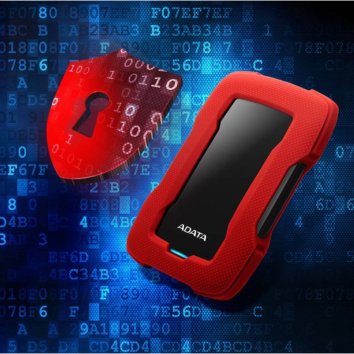 ADATA HD330 External Hard Drive USB 3.2 Durable Shockproof Silicone Protective Rugged Design | 2TB
