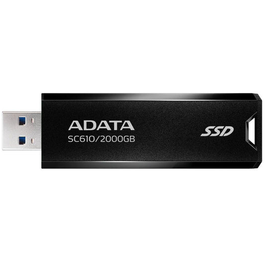 ADATA SC610 External SSD USB 3.2 Gen2 550MB/s Read 500MB/s Write Capless Slide-Out Cableless | 2TB