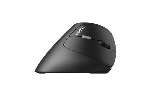 Rapoo EV250 Wireless Ergonomic Vertical Mouse | 2.4GHz Silent Click Optical Mouse | Adjustable 800-1600 DPI | 6 Buttons | Nano USB Receiver | Up to 9-Month Battery Life | Ergonomic Right-Hand Design for PC & Laptop